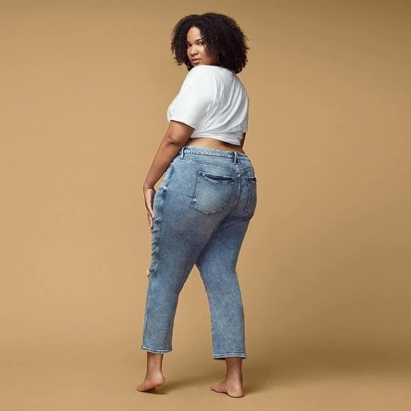 Good American Good Curve Skinny Dark Blue Jeans Plus Size 24 ** - Picture 11 of 11